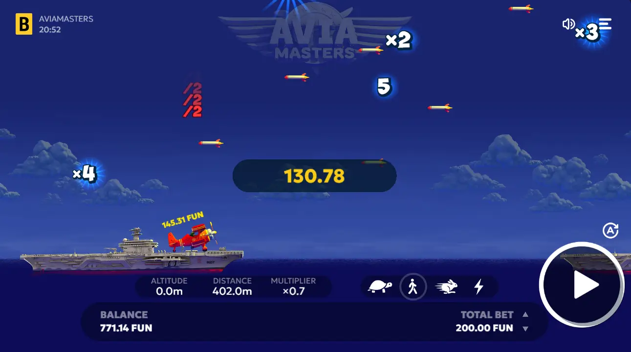 Avia Masters Demo Mode